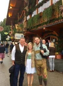 Oktoberfest with my husband Dave, Jeff and Tiernee